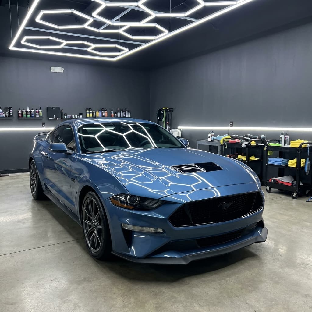Ford Mustang Dark Horse with ARK PPF installation
