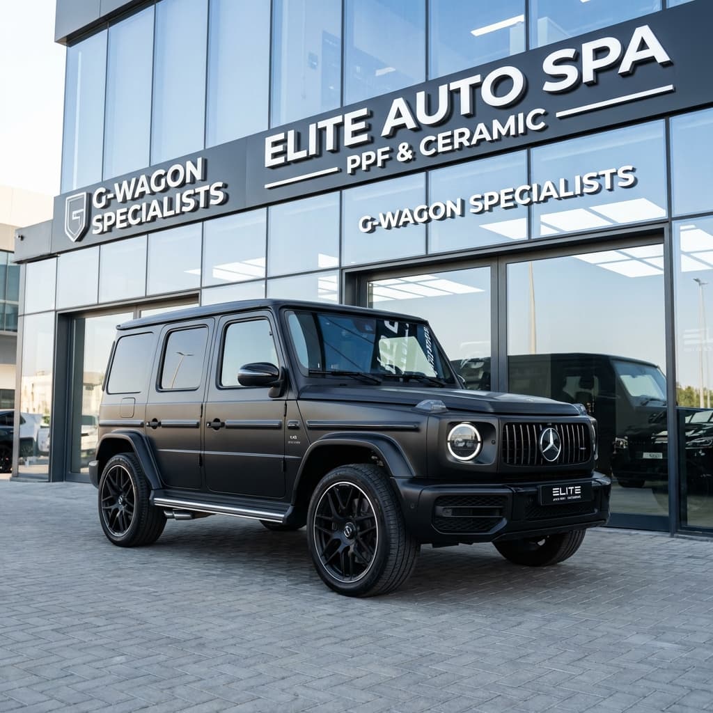 Professional installer applying ARK film in state-of-the-art shop